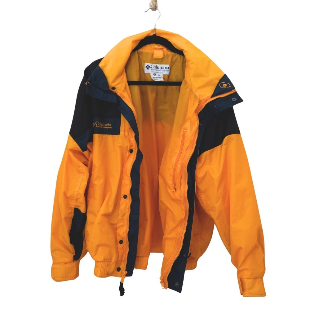 Columbia Bugaboo 3-in-1 Interchange Jacket Mens Large Yellow Black Fleece Liner - Picture 2 of 7